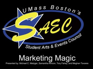 Marketing Magic Presented by: Michael C. Metzger, Samantha Rincon, Tory Fahey, and Meghan Tavares 
