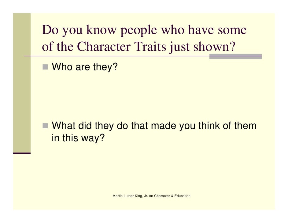 Martin Luther King Jr. On Character &amp; Education