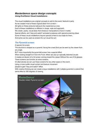 Masterdamus Features List