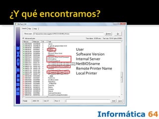 User Software Version Internal Server NetBIOSname Remote Printer Name Local Printer 
