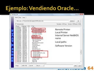 Remote Printer Local Printer Internal Server NetBIOS name Software Version Local paths 
