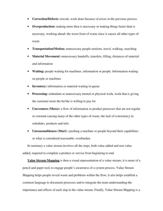 Value Stream Mapping 