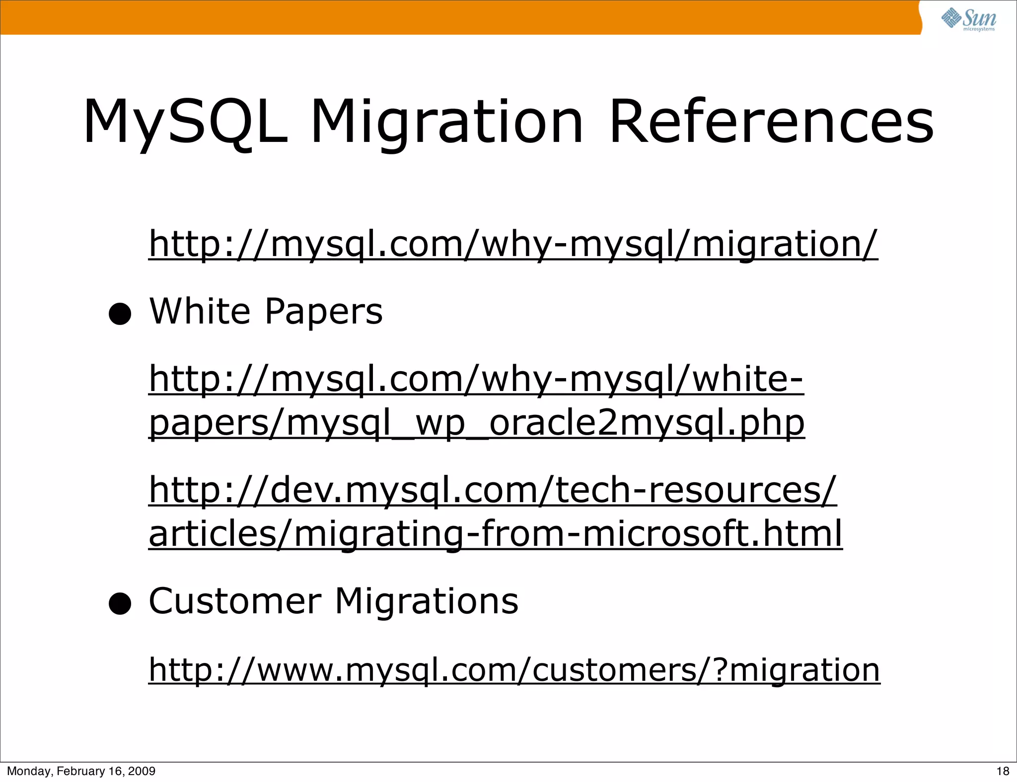 Best Practices in Migrating to MySQL - Part 1