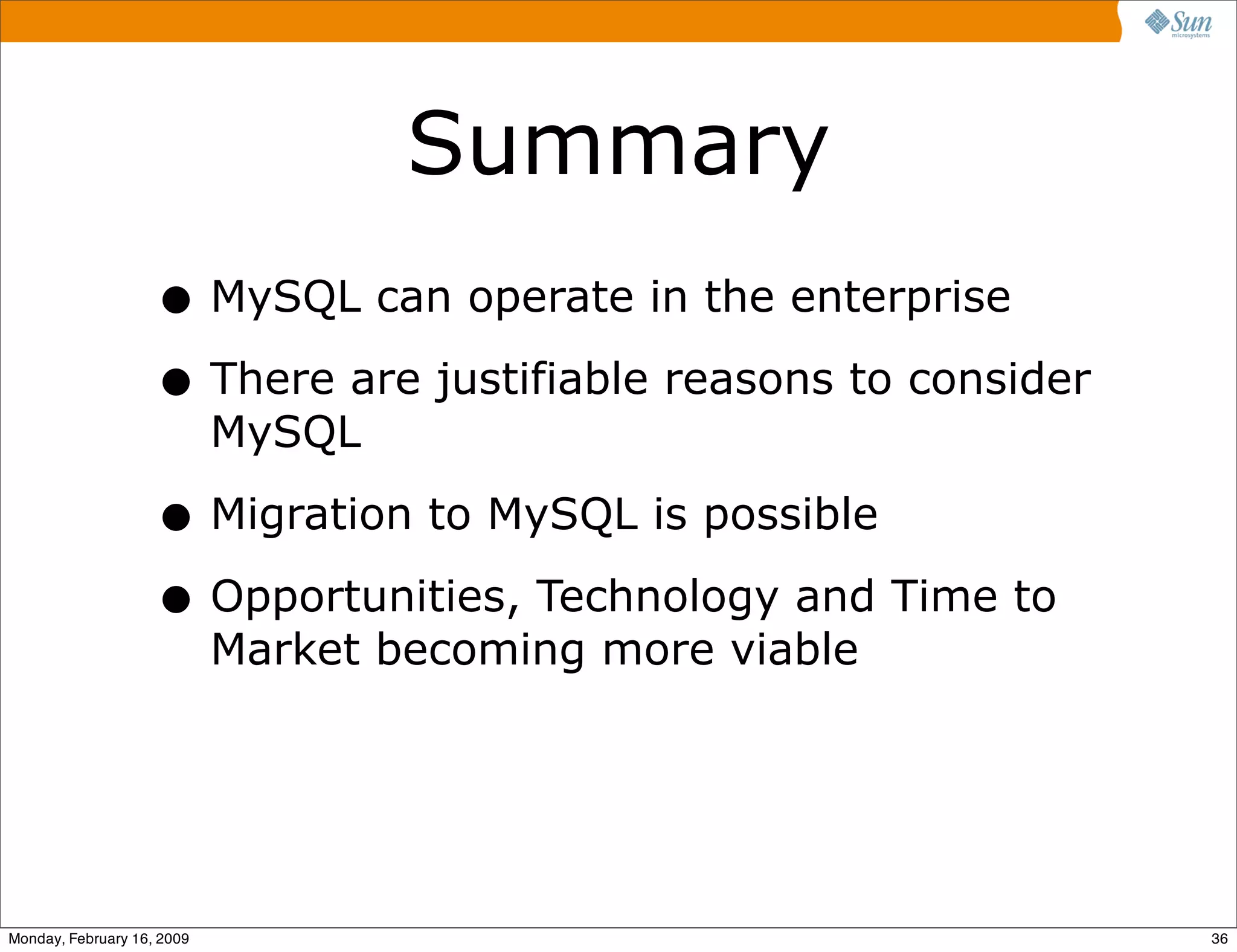 Best Practices in Migrating to MySQL - Part 1