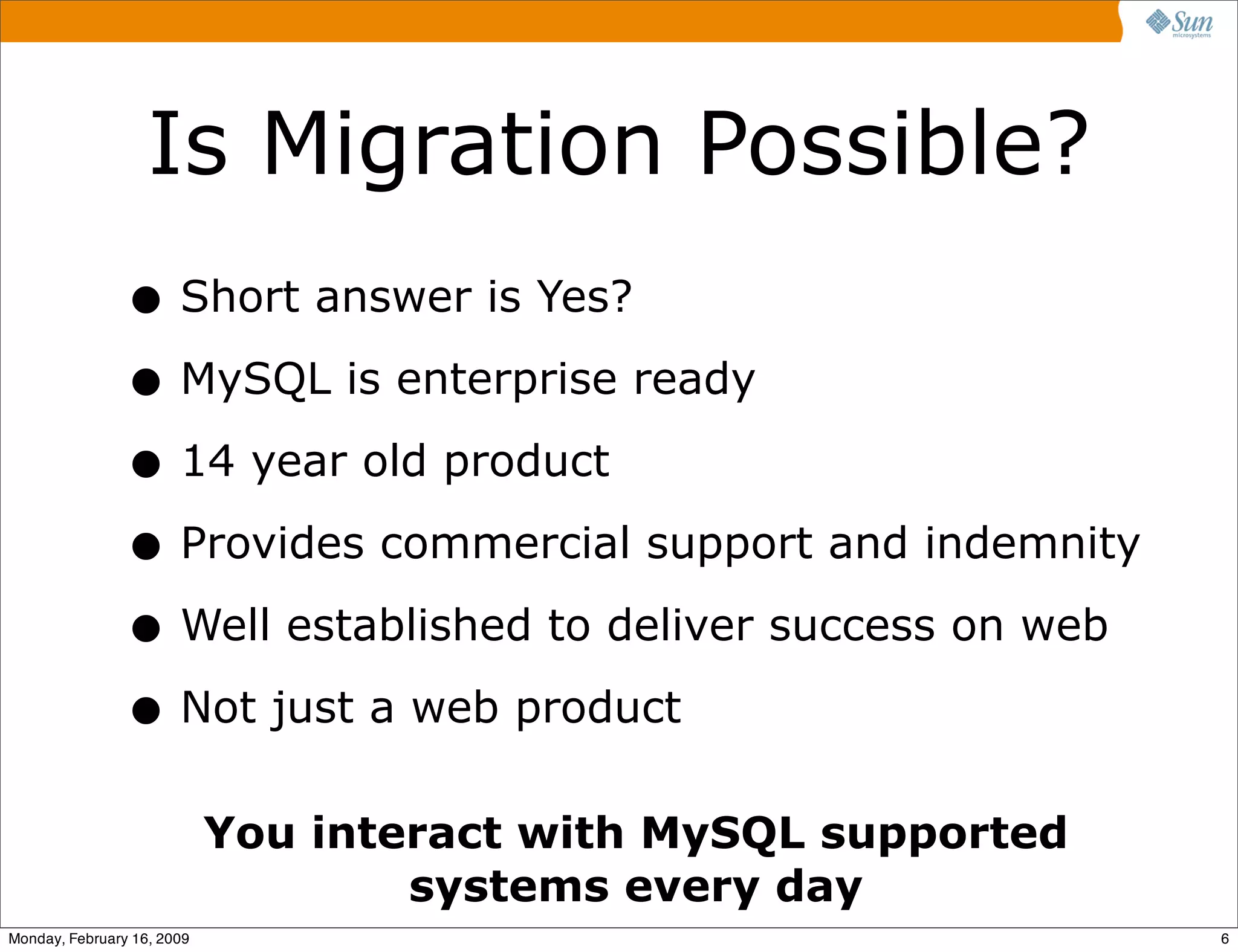 Best Practices in Migrating to MySQL - Part 1