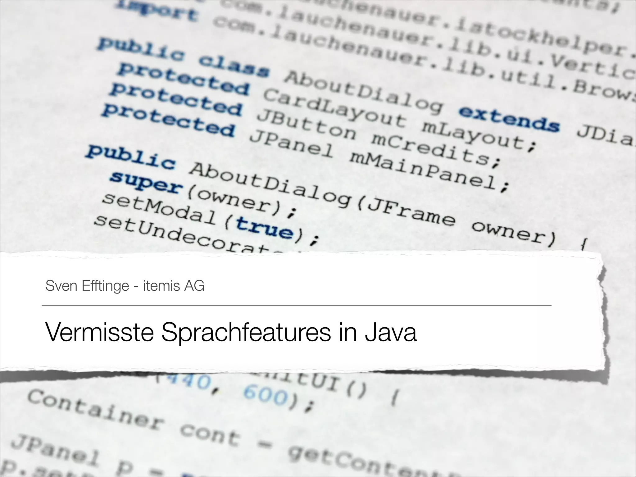 Vermisste Sprachfeatures in Java (german)
