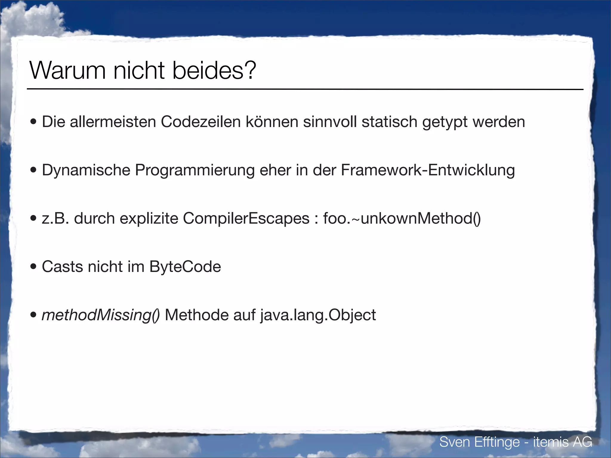 Vermisste Sprachfeatures in Java (german)