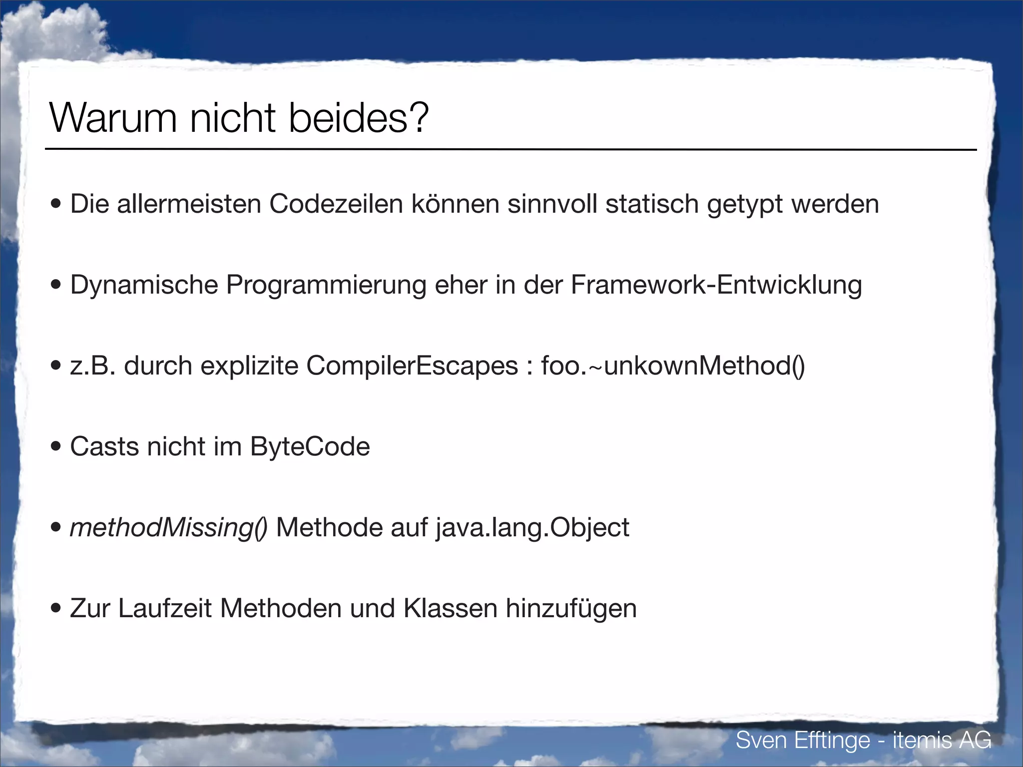 Vermisste Sprachfeatures in Java (german)
