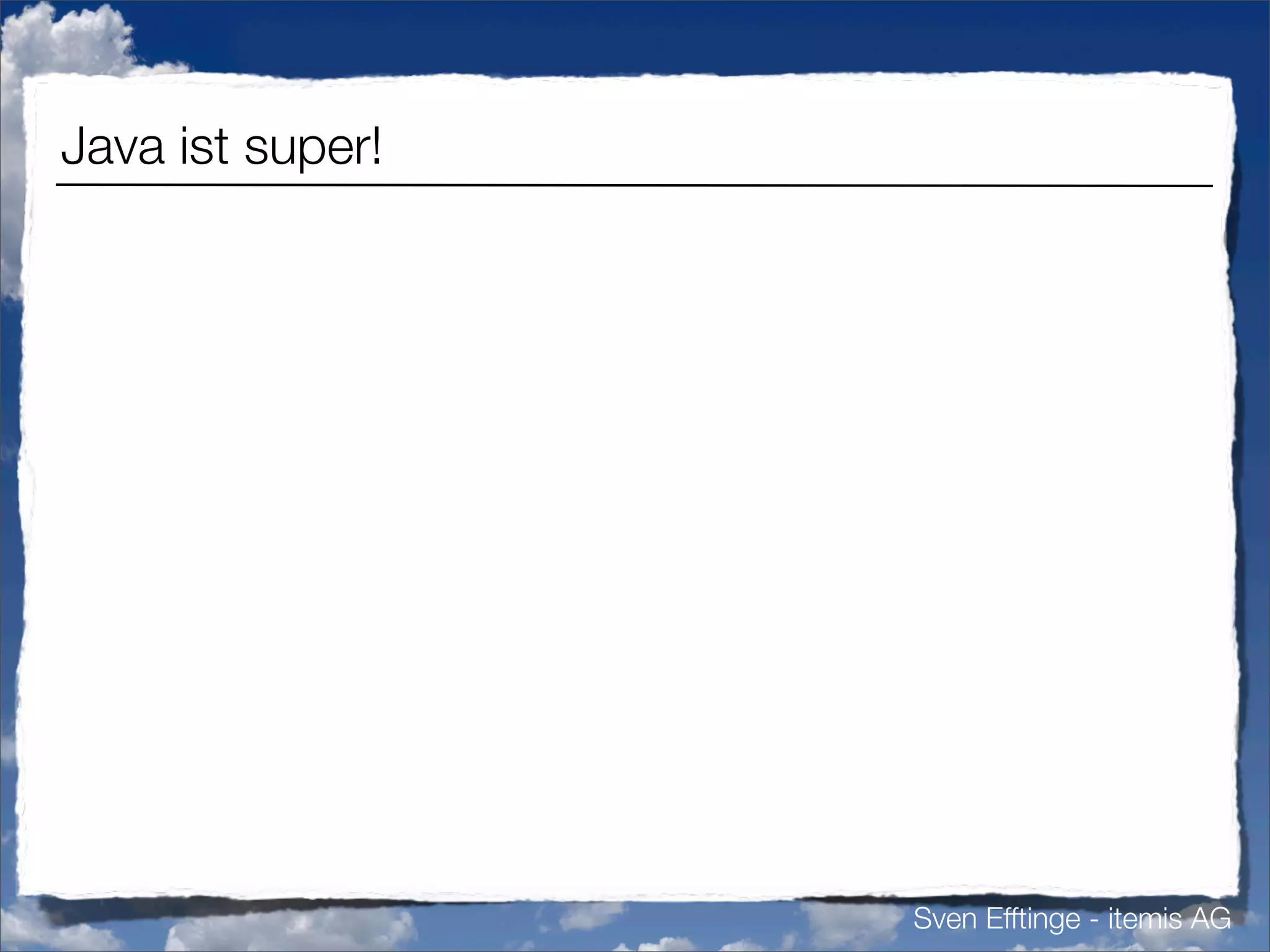 Vermisste Sprachfeatures in Java (german)