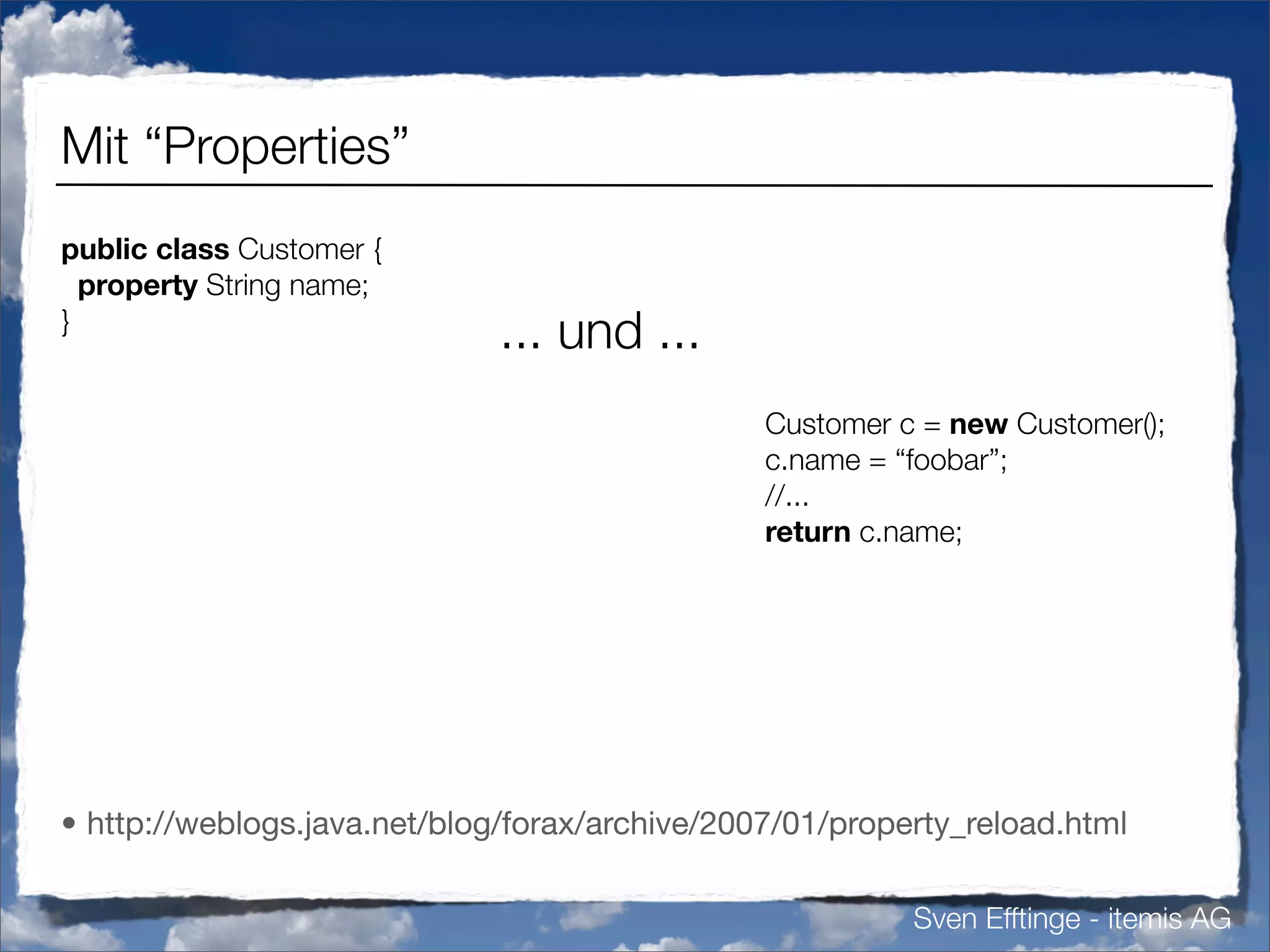 Vermisste Sprachfeatures in Java (german)