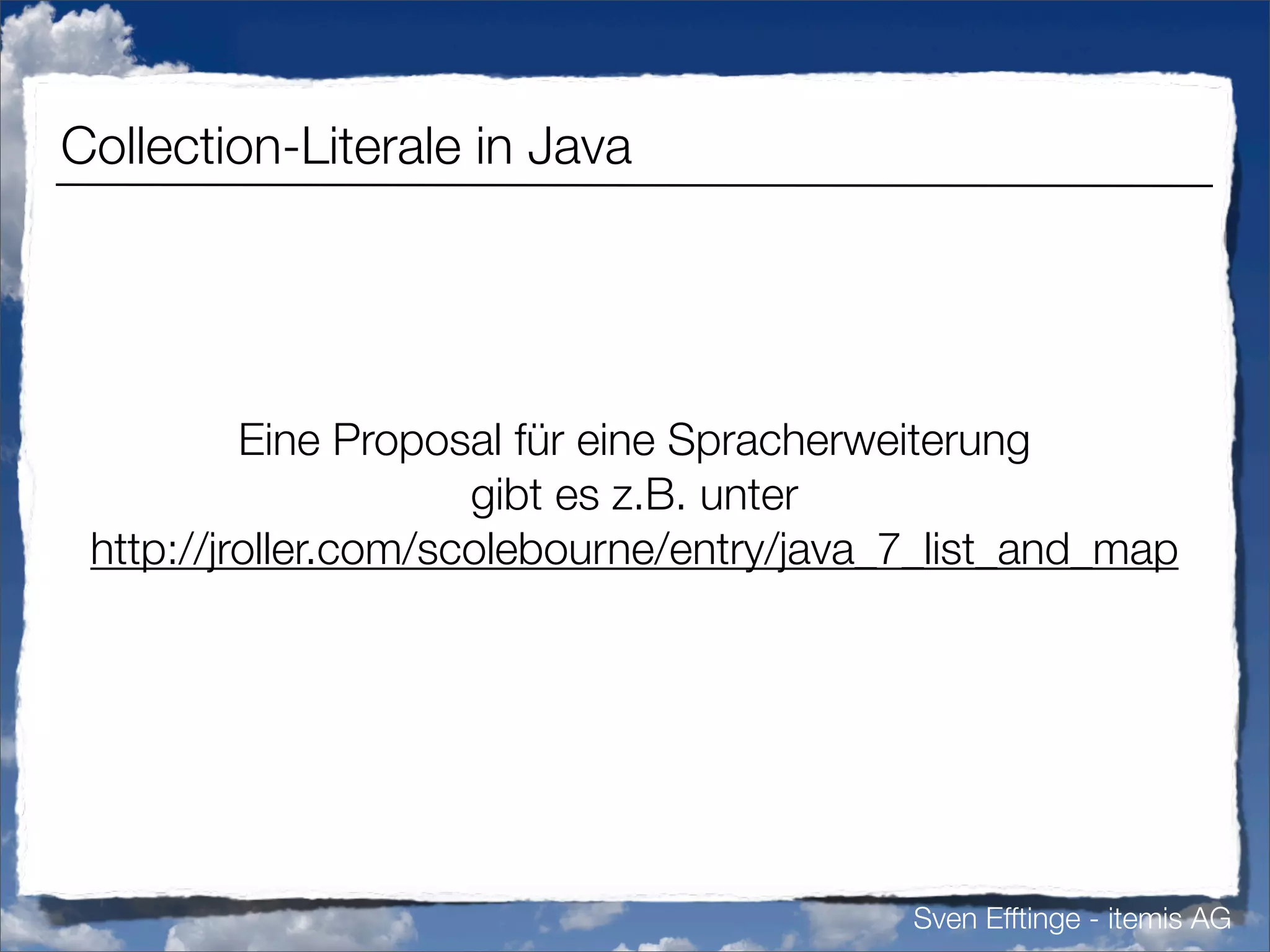 Vermisste Sprachfeatures in Java (german)