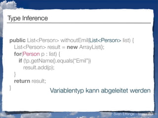 Vermisste Sprachfeatures in Java (german)