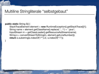 Vermisste Sprachfeatures in Java (german)