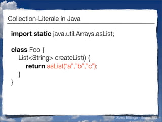 Vermisste Sprachfeatures in Java (german)