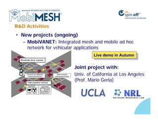 MobiMESH: Introduction to Wireless MESH Networks