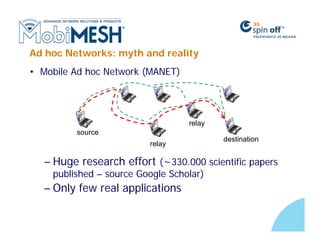 MobiMESH: Introduction to Wireless MESH Networks