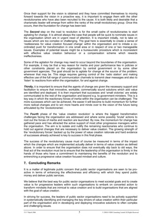 Mobilising For Value Creation In The Public Sector