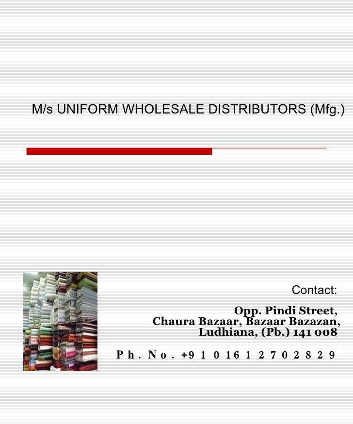 Uniform Wholesale Distributors