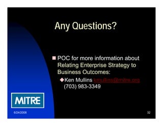 Relating Enterprise Strategy