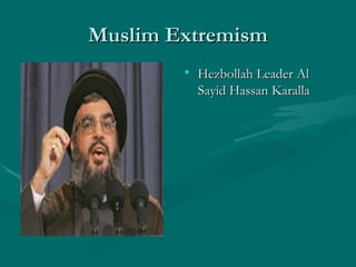 Muslim Extremism Hezbollah Leader Al Sayid Hassan Karalla 