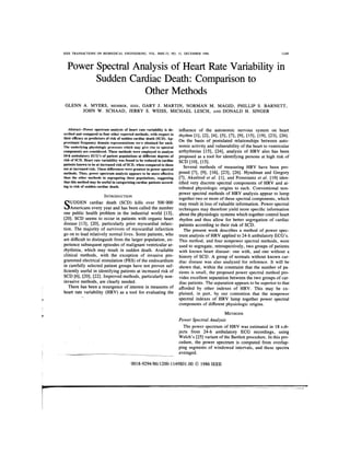 Myers Power Spectral Analysis Paper