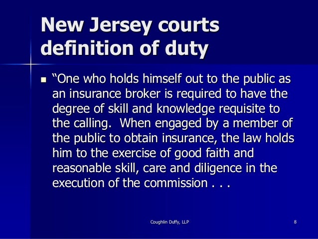 Liability Exposures for Insurance Brokers and Agents