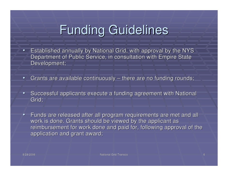 national grid grants