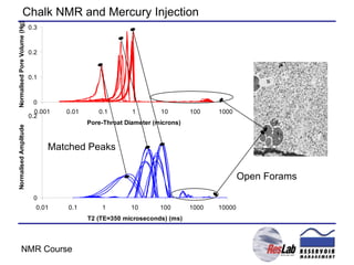 Chalk NMR and Mercury Injection Open Forams Matched Peaks 