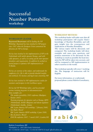 NP Workshop program