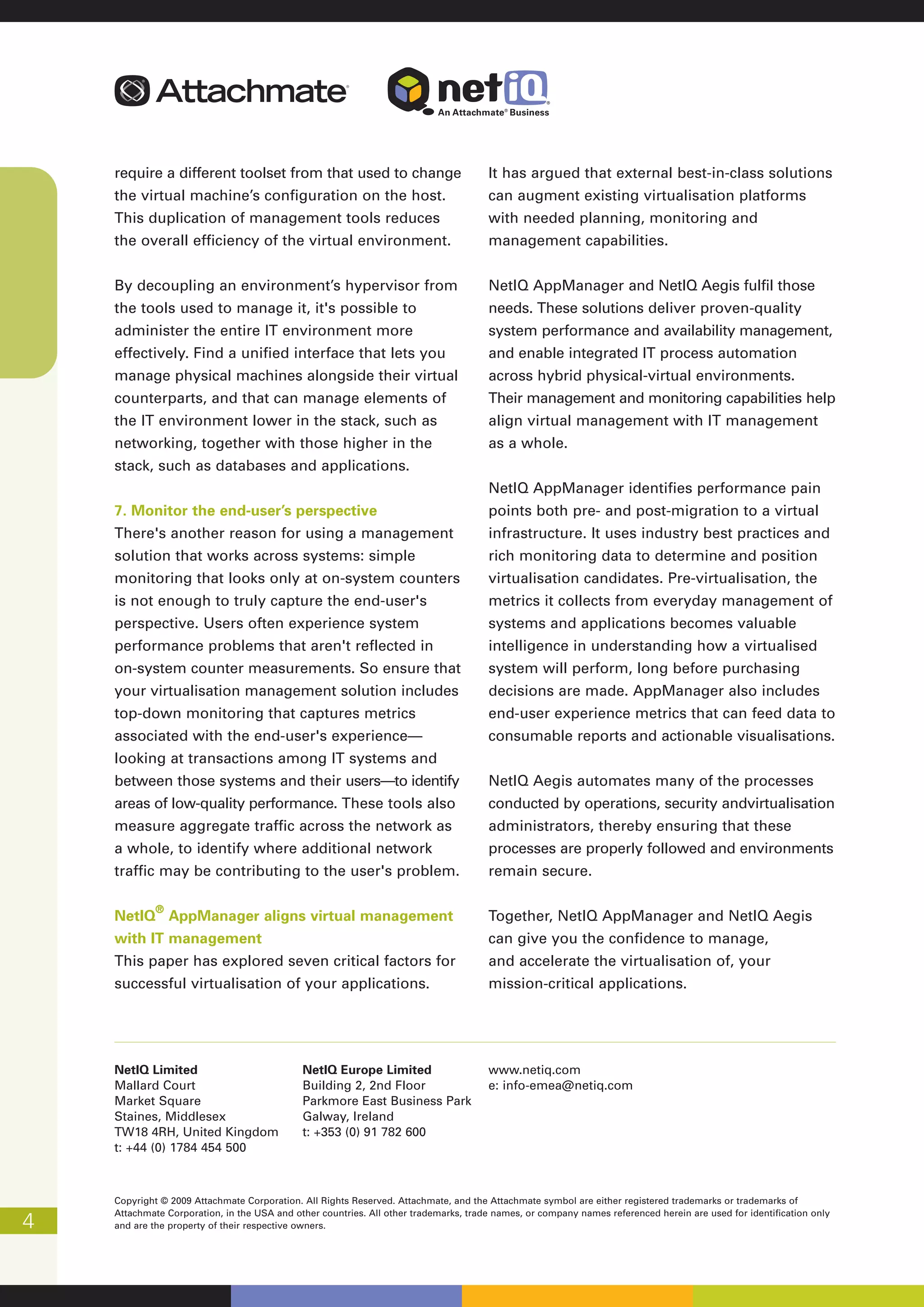 Virtualising your mission-critical applications