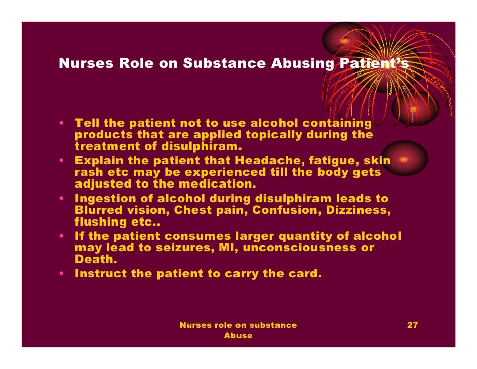 Nurses Role On Substance Abuse By Philo