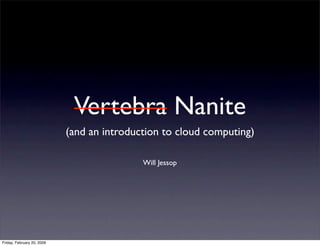 Nanite (And An Introduction To Cloud Computing) | PPT