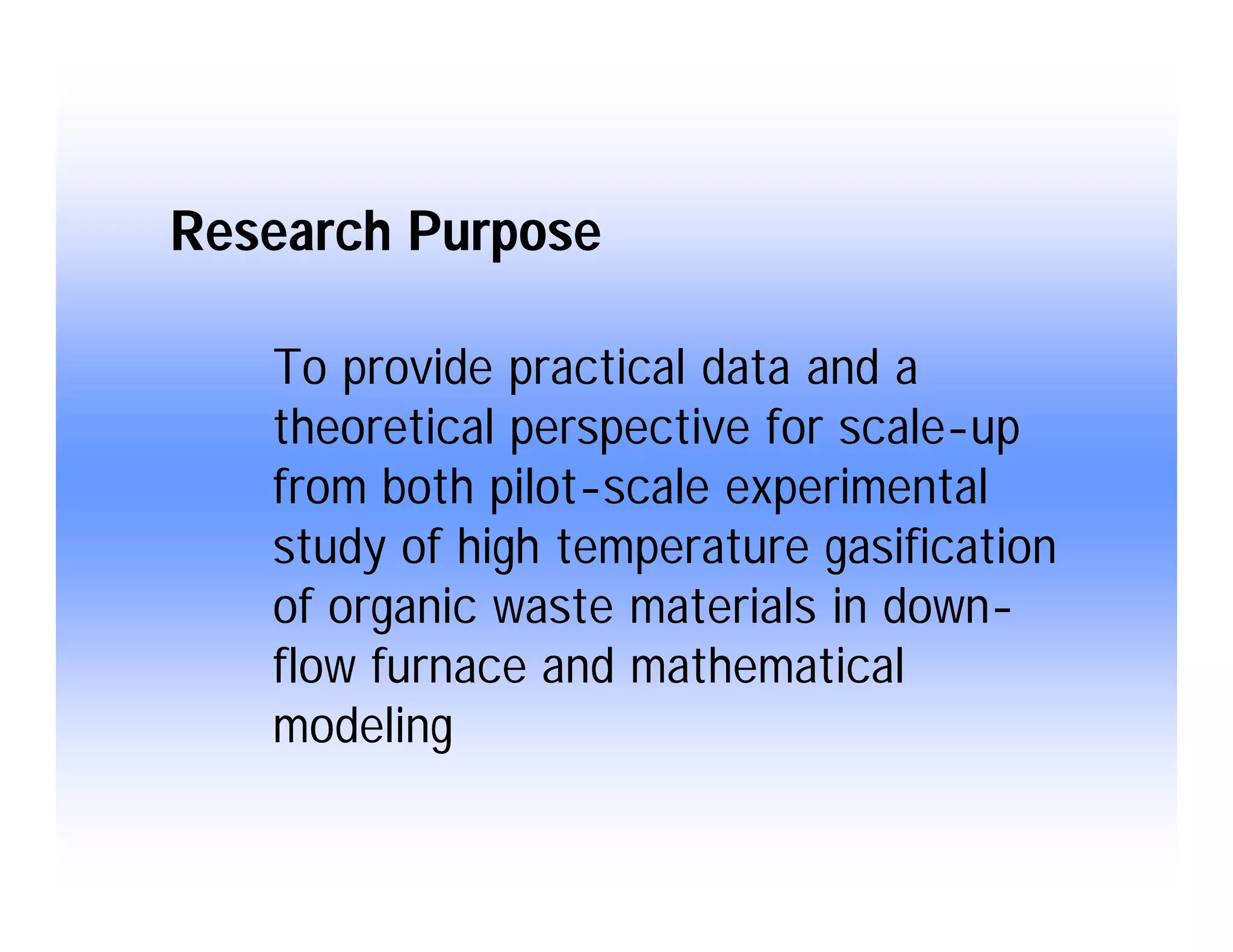 Modeling of Gasification Behavior