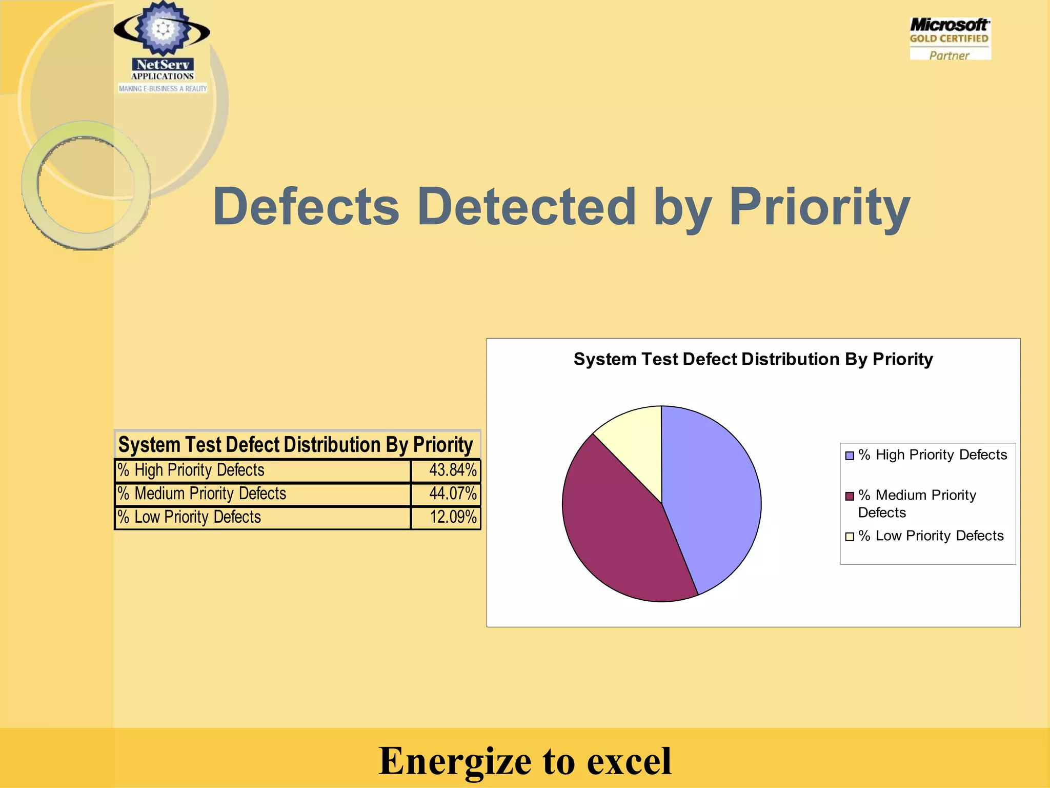 Defects Detected by Priority  