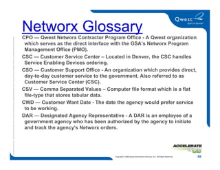 Networx Orientation Training