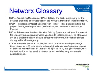 Networx Orientation Training