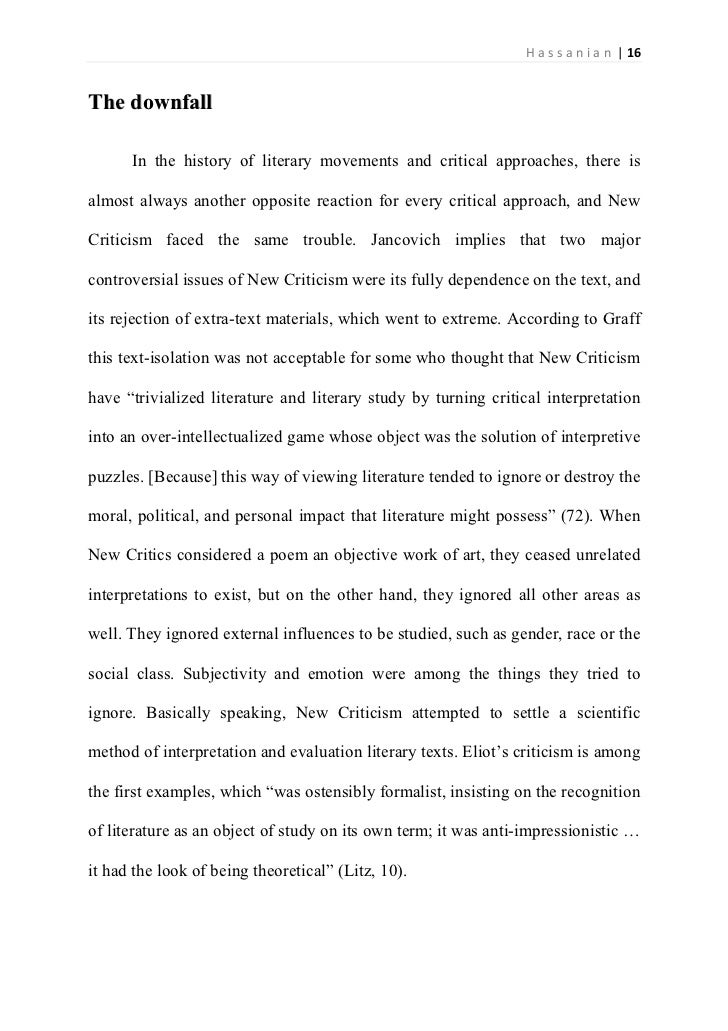 Essay new criticism