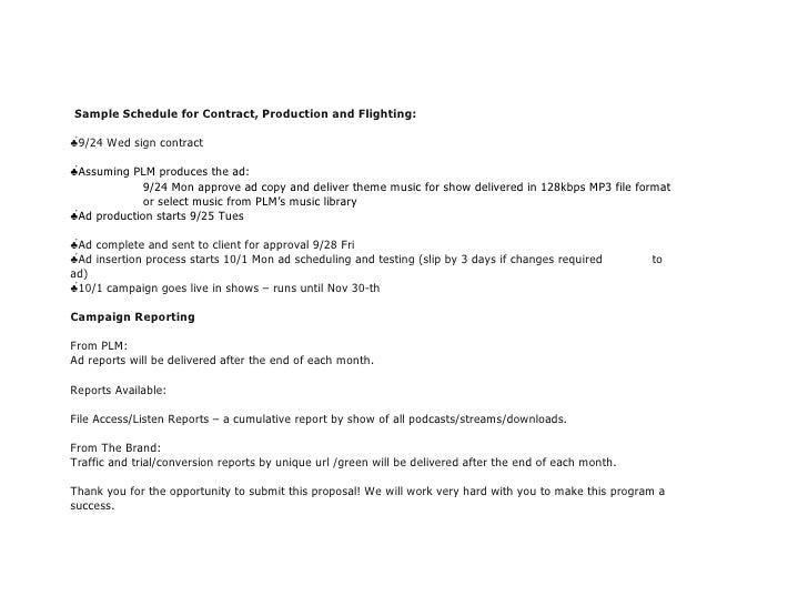 pitching your show to a sponsor tv show format
