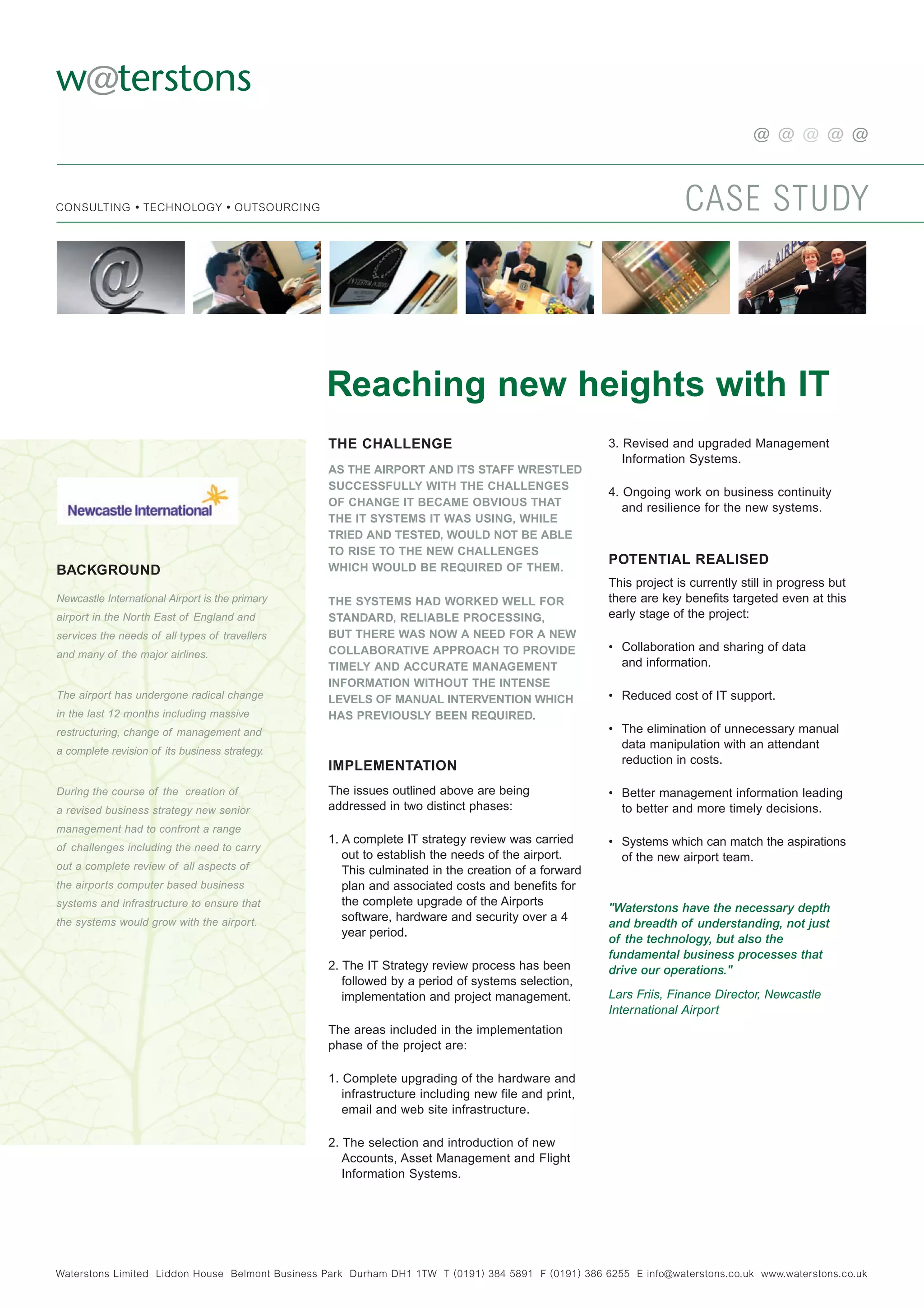 Newcastel International Airport It Strategy