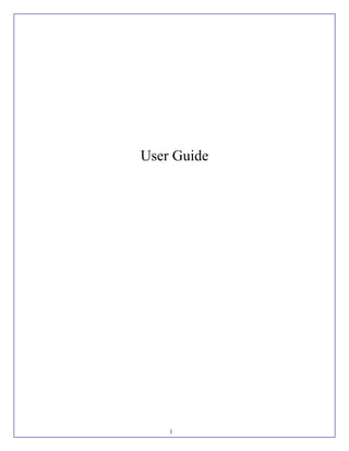 User Guide




    i
 