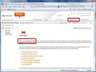 Sharepoint Web Solutions case study presentation at In-Telligent 2008 Conference in Dallas. 
