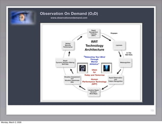 Observation On Demand (O2D) and Rapid Recognition Training (RRT)