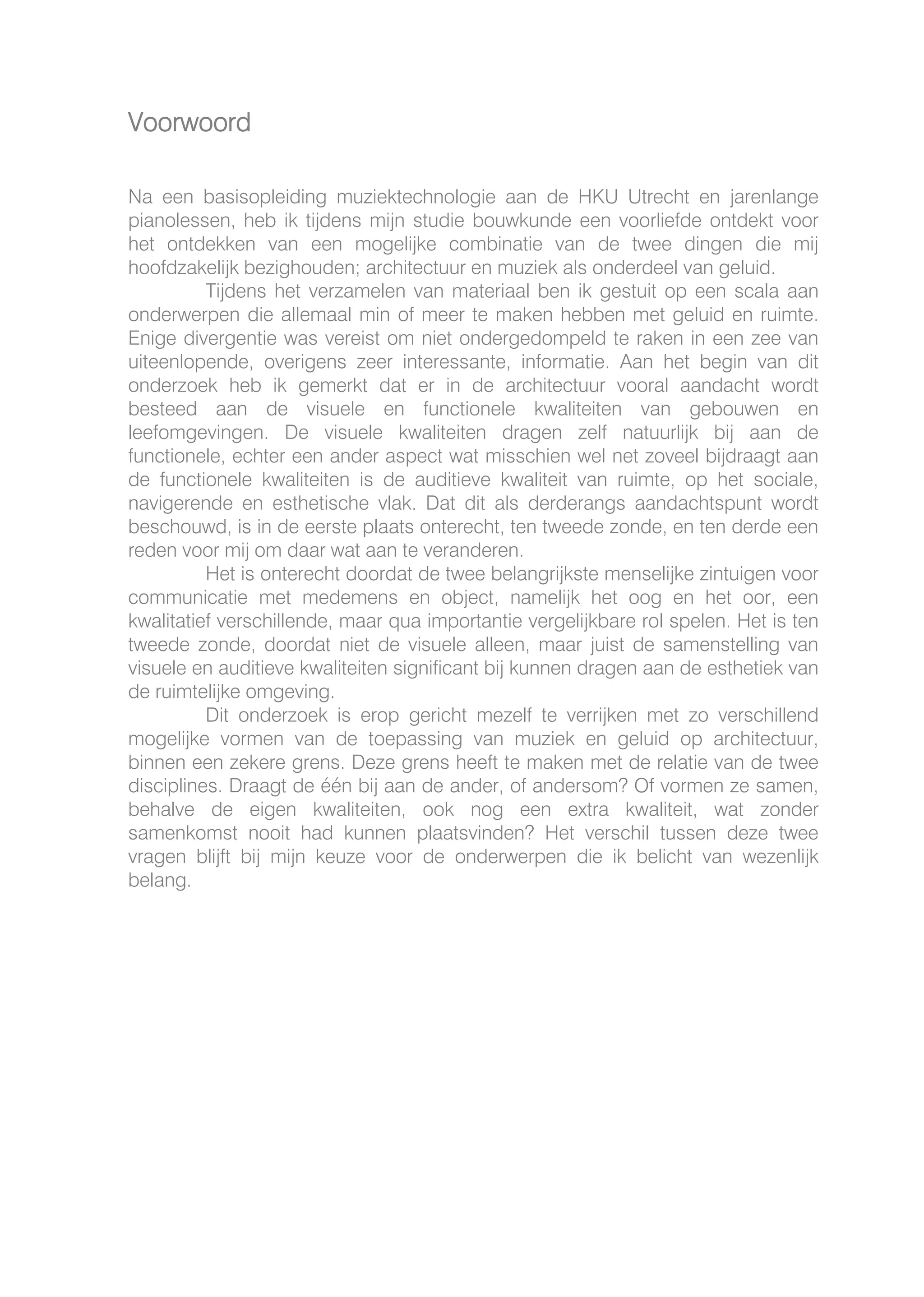 Auditive Architecture