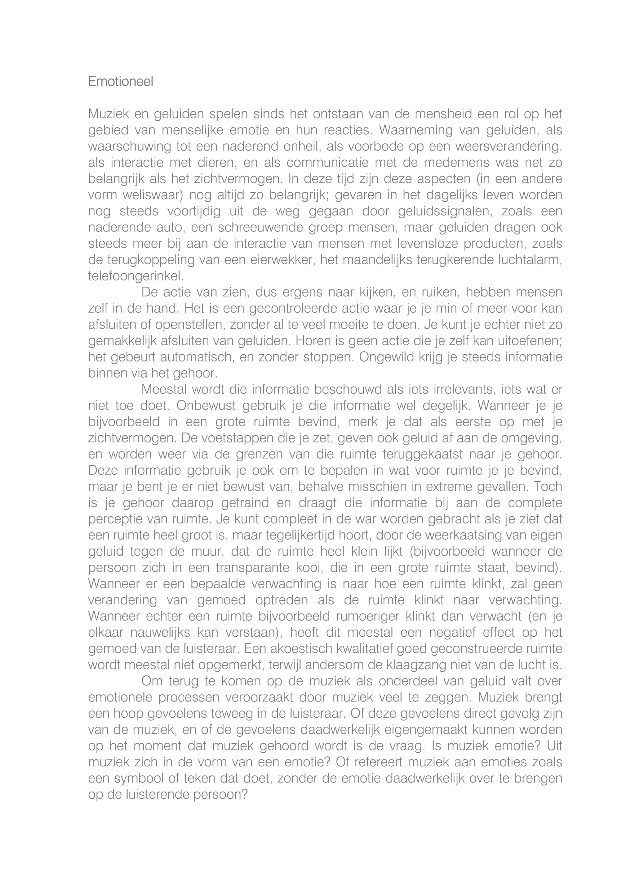 Auditive Architecture