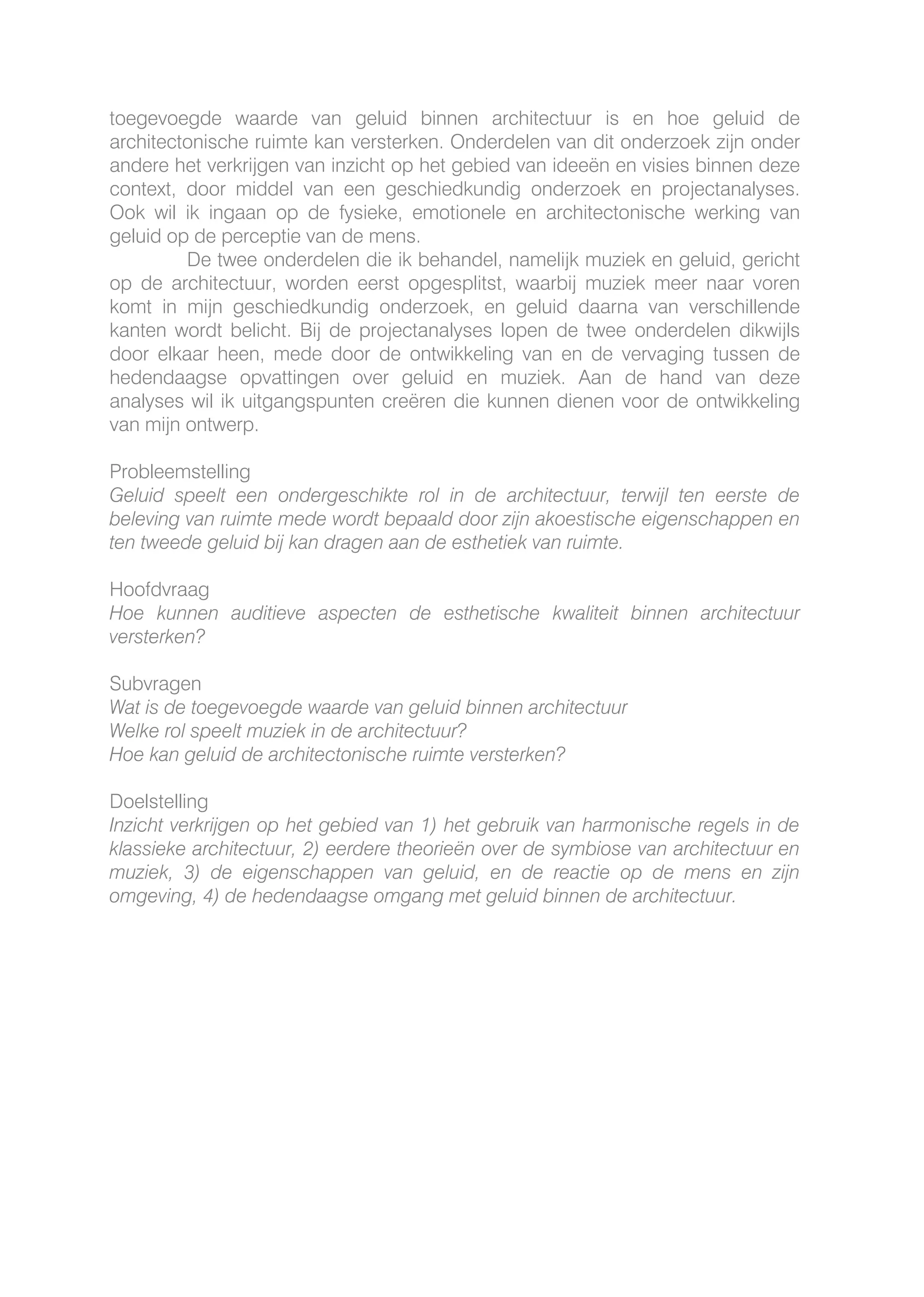 Auditive Architecture