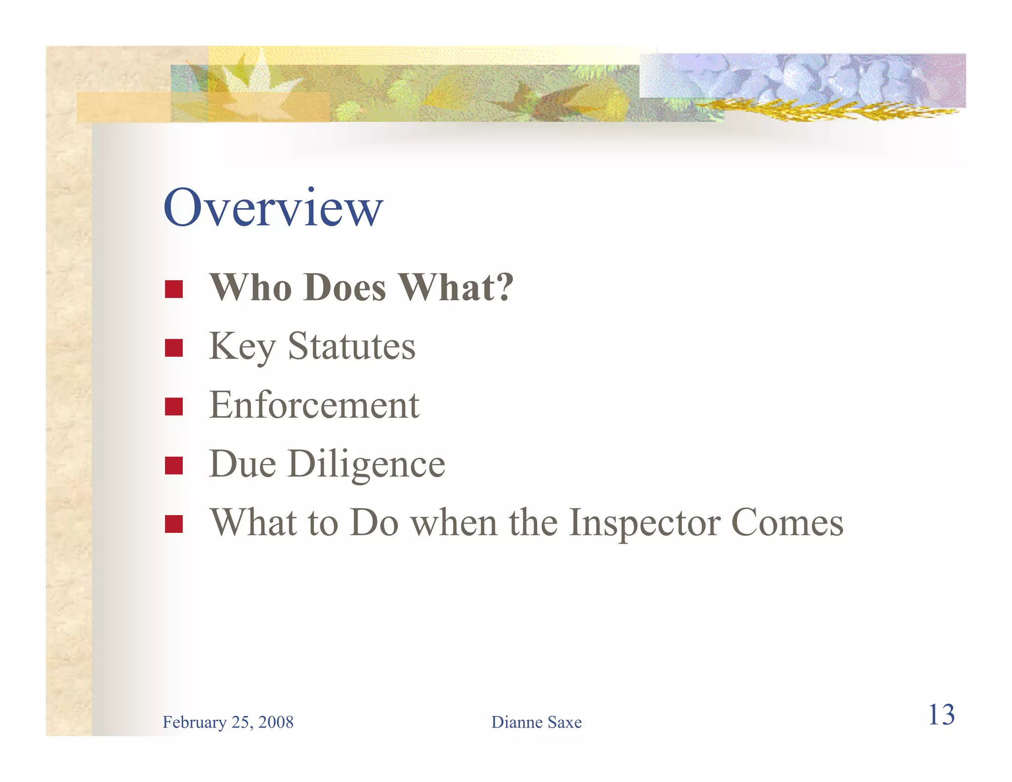 Environmental Law for Road Builders 