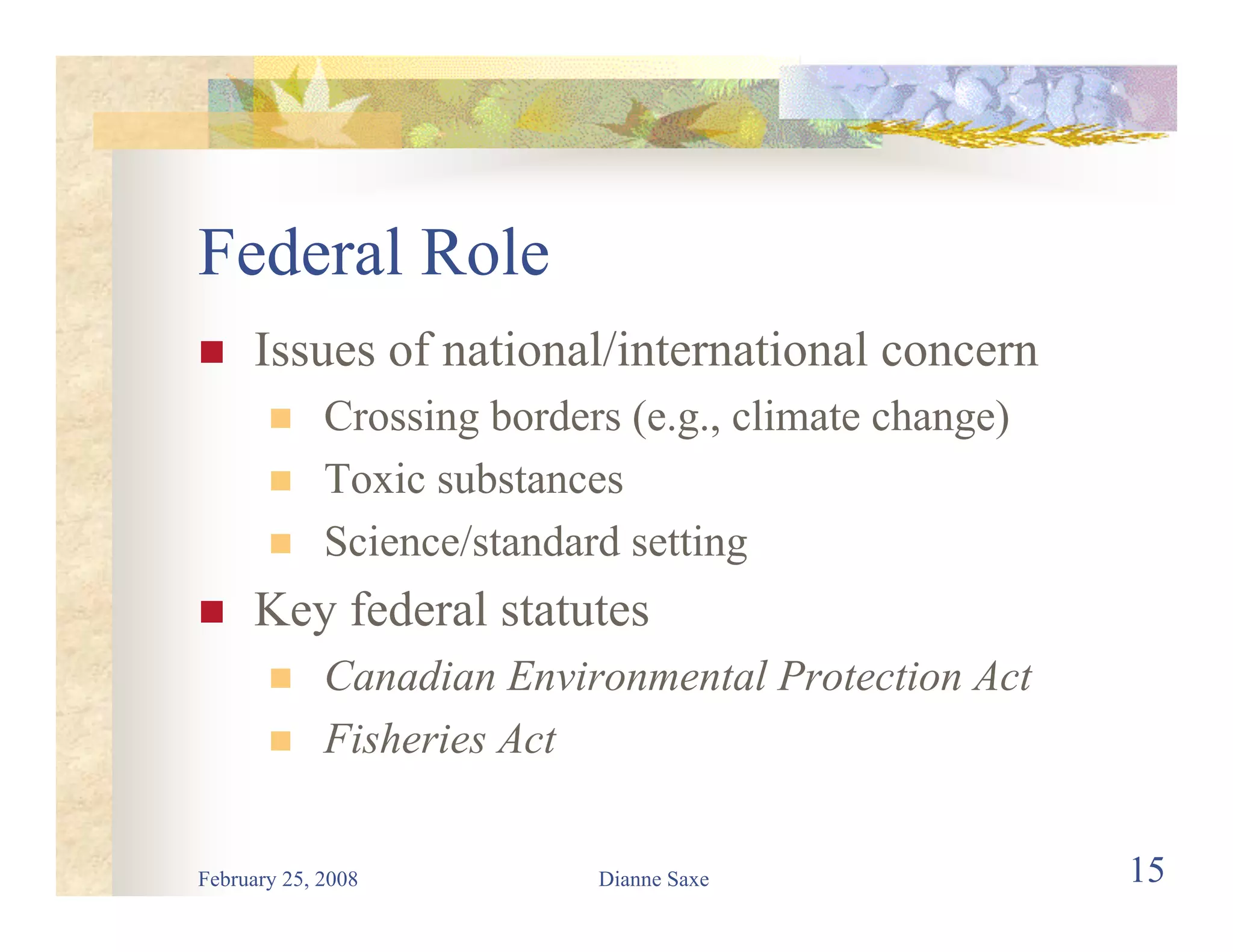 Environmental Law for Road Builders 