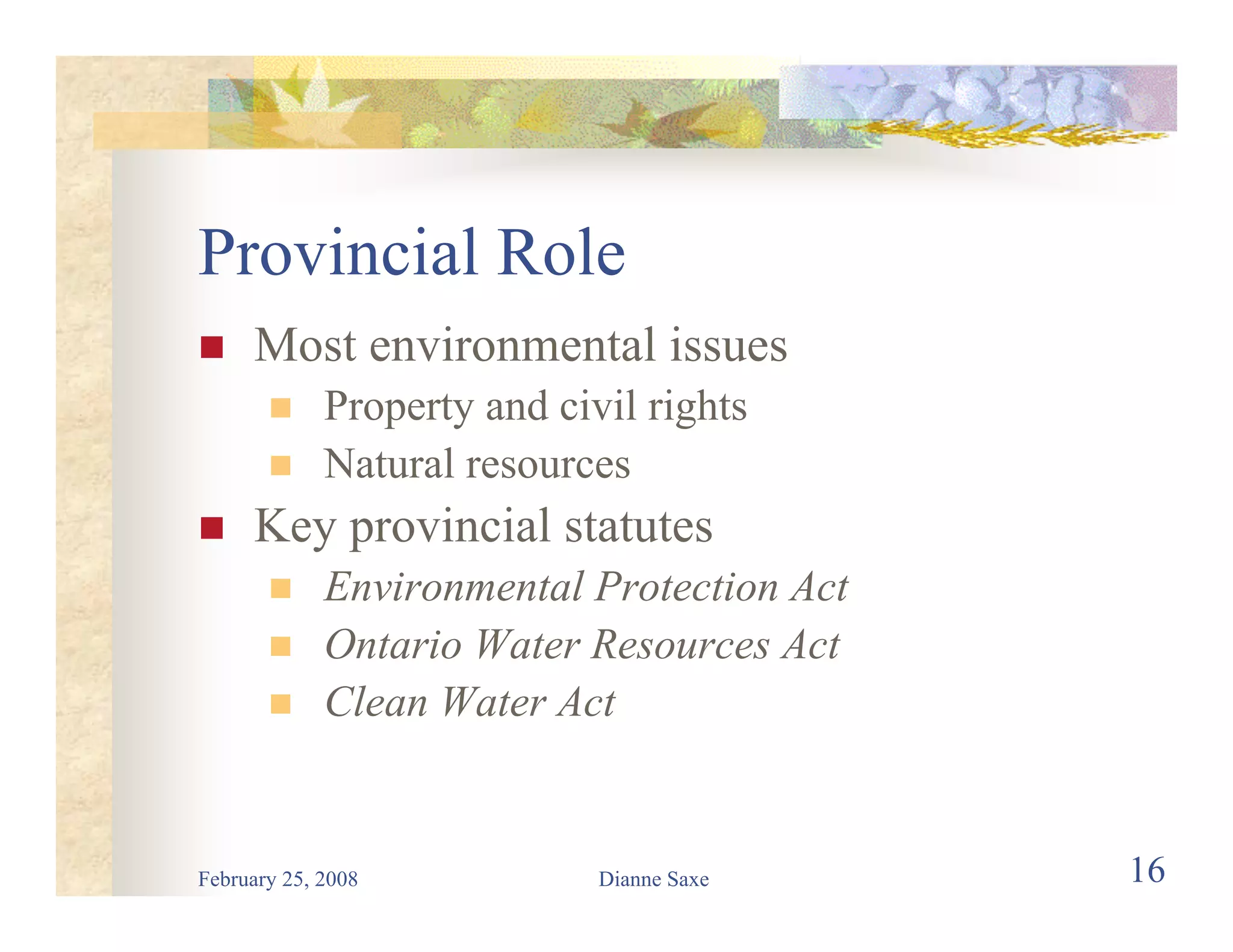 Environmental Law for Road Builders 