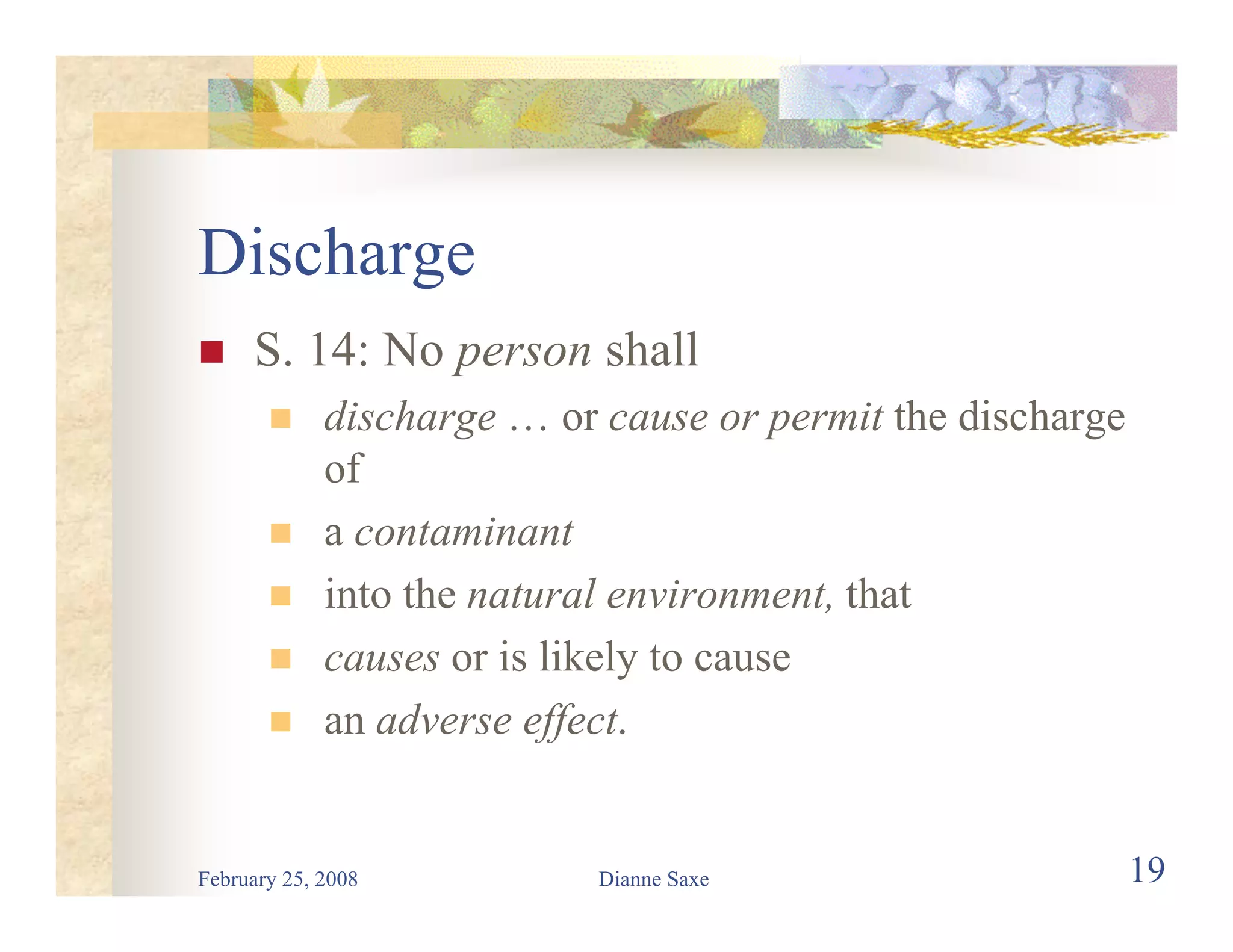 Environmental Law for Road Builders 