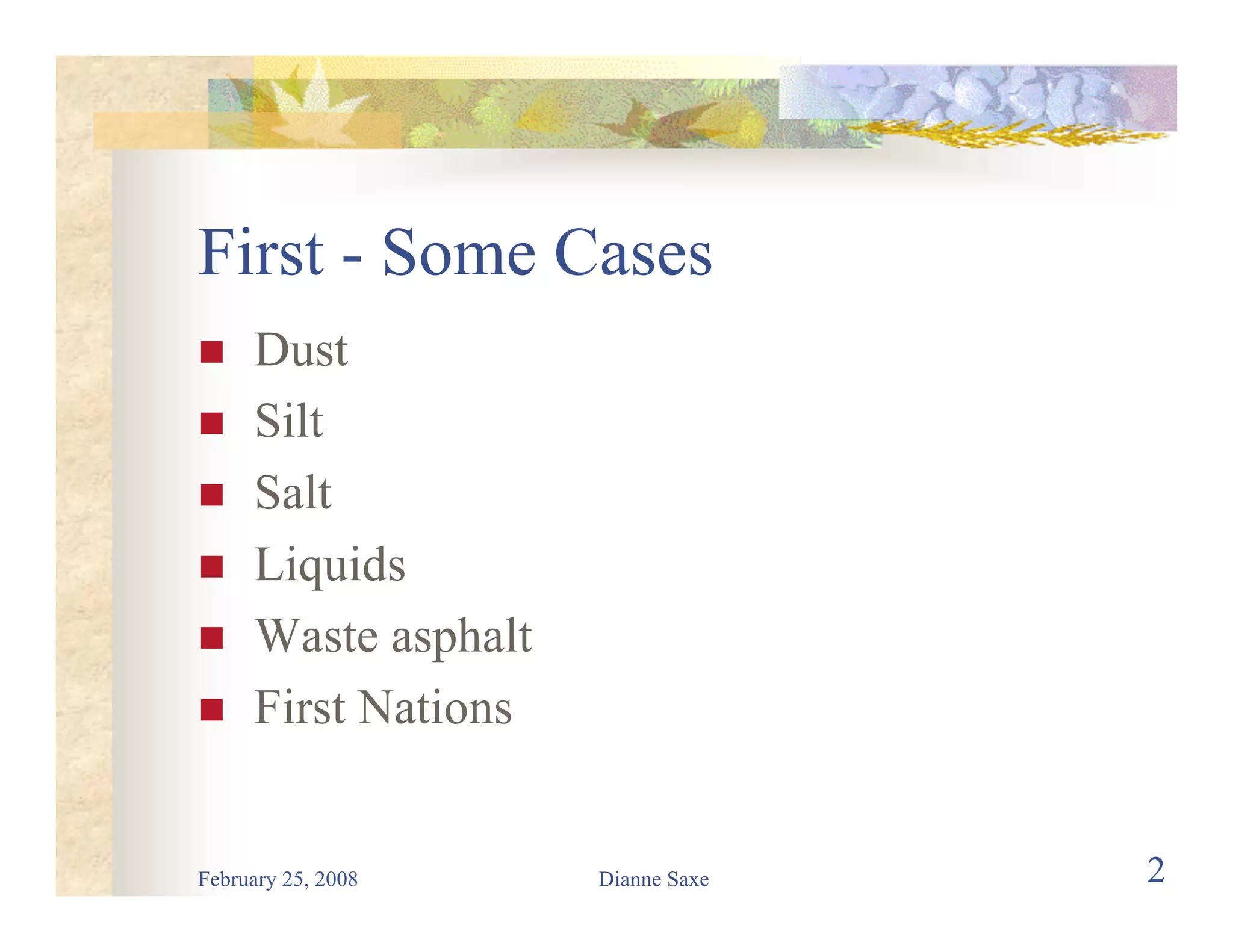 Environmental Law for Road Builders 